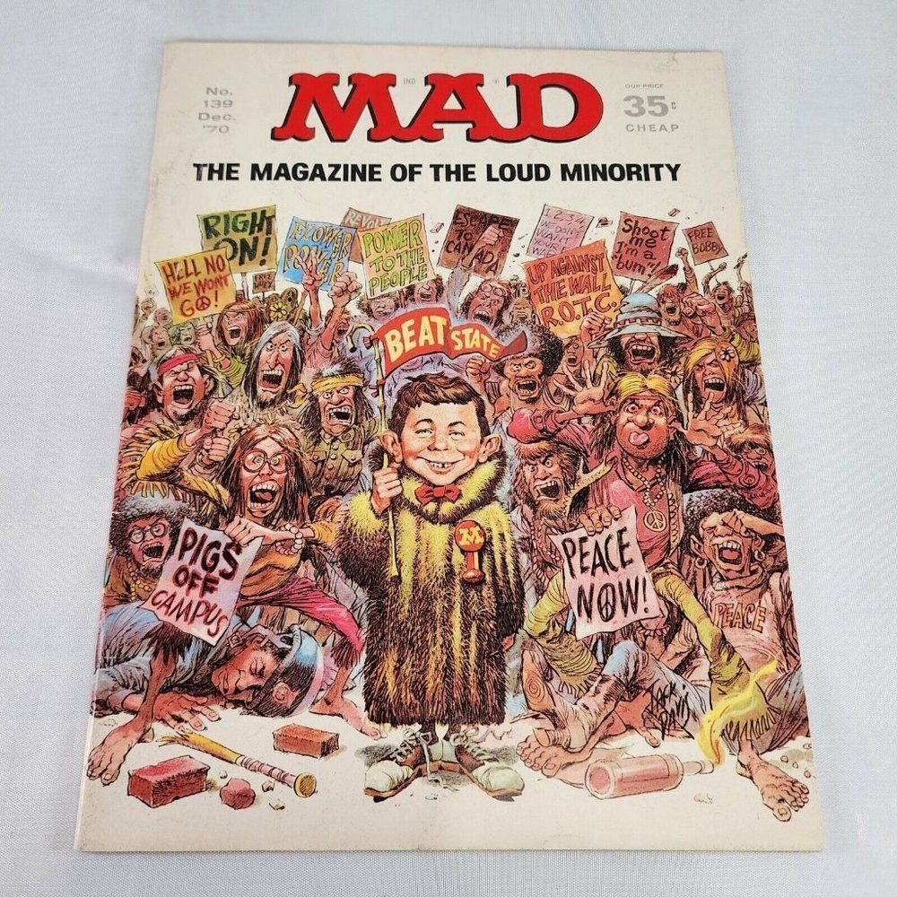 Mad Magazine Issue #139‎ December 1970 The Loud Minority Jack Davis cover Rare